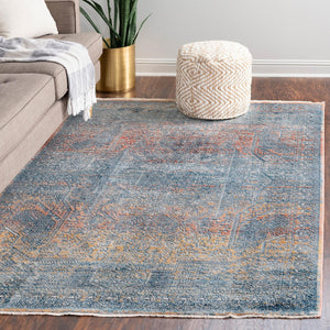 Multicolor 7' 10 x 10' 2 Newport Rectangle Area Rug 100% Polypropylene Traditional Distressed Classic Contemporary Carpet for Home Decor for Sale at Rug Engine