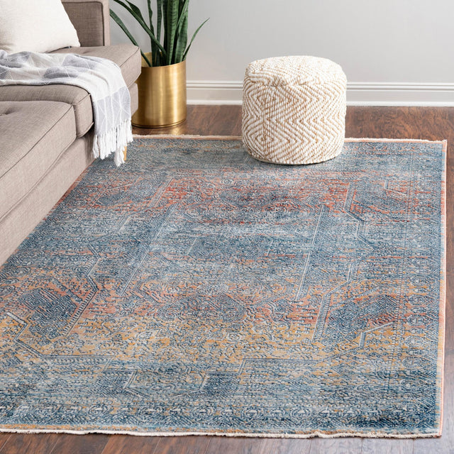 Multicolor 7' 10 x 10' 2 Newport Rectangle Area Rug 100% Polypropylene Traditional Distressed Classic Contemporary Carpet for Home Decor for Sale at Rug Engine