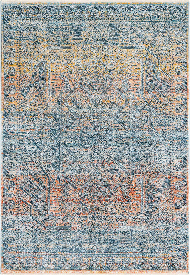 Multicolor 4' x 5' 11 Newport Rectangle Area Rug 100% Polypropylene Traditional Distressed Classic Contemporary Carpet for Home Decor for Sale at Rug Engine
