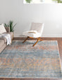 Multicolor 10' 2 x 10' 2 Newport Square Area Rug 100% Polypropylene Traditional Distressed Classic Contemporary Carpet for Home Decor for Sale at Rug Engine