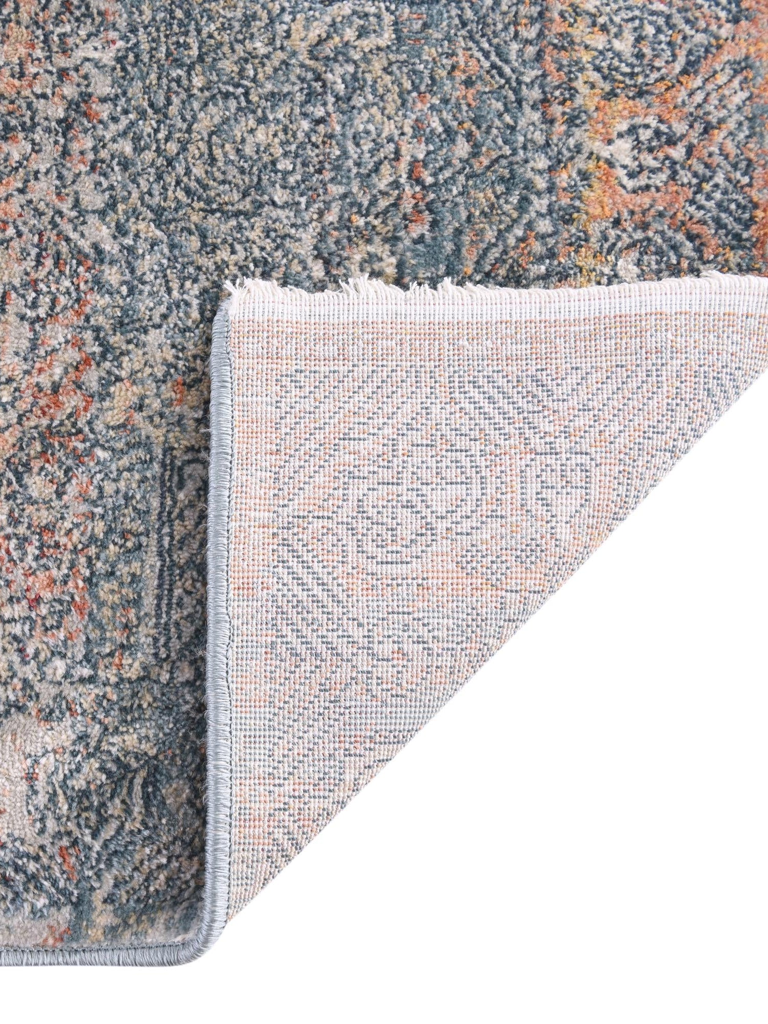 Multicolor 10' 2 x 10' 2 Newport Square Area Rug 100% Polypropylene Traditional Distressed Classic Contemporary Carpet for Home Decor for Sale at Rug Engine