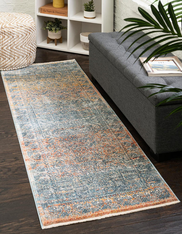 Multicolor 2' x 3' 11 Newport Runner Area Rug 100% Polypropylene Traditional Distressed Classic Contemporary Carpet for Home Decor for Sale at Rug Engine
