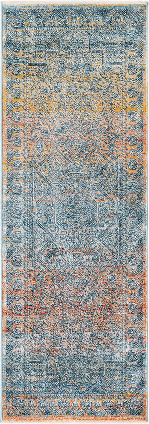 Multicolor 2' x 5' 11 Newport Runner Area Rug 100% Polypropylene Traditional Distressed Classic Contemporary Carpet for Home Decor for Sale at Rug Engine