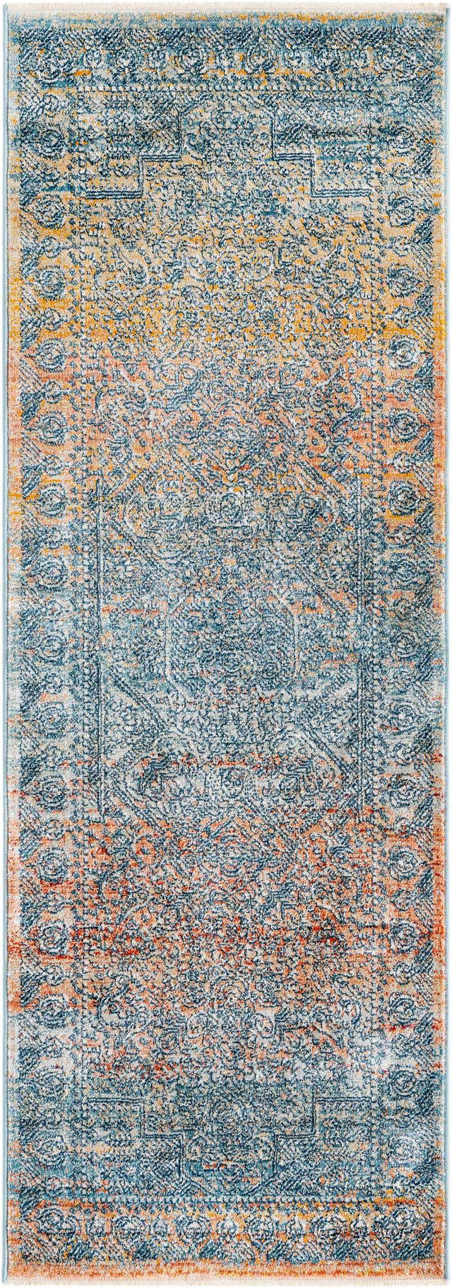 Multicolor 2' x 5' 11 Newport Runner Area Rug 100% Polypropylene Traditional Distressed Classic Contemporary Carpet for Home Decor for Sale at Rug Engine