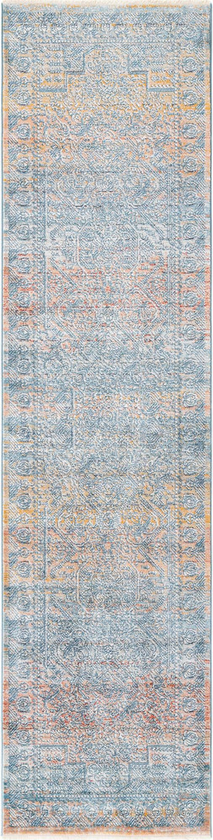 Multicolor 2' x 8' Newport Runner Area Rug 100% Polypropylene Traditional Distressed Classic Contemporary Carpet for Home Decor for Sale at Rug Engine