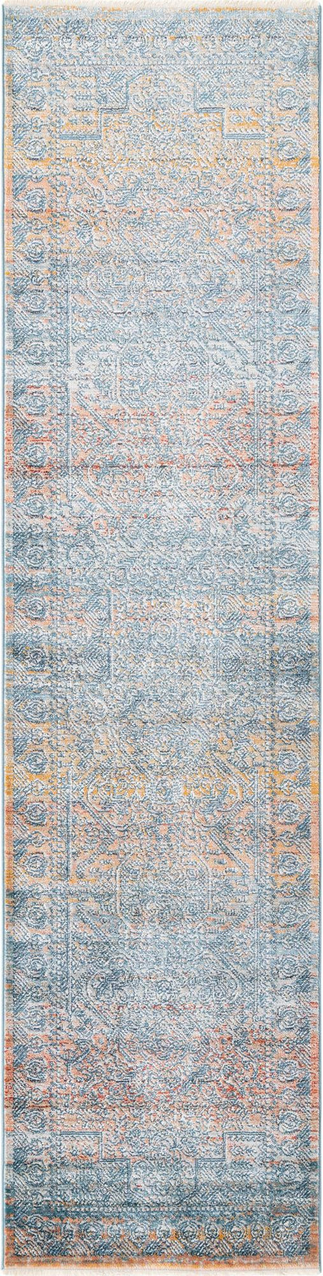 Multicolor 2' x 8' Newport Runner Area Rug 100% Polypropylene Traditional Distressed Classic Contemporary Carpet for Home Decor for Sale at Rug Engine