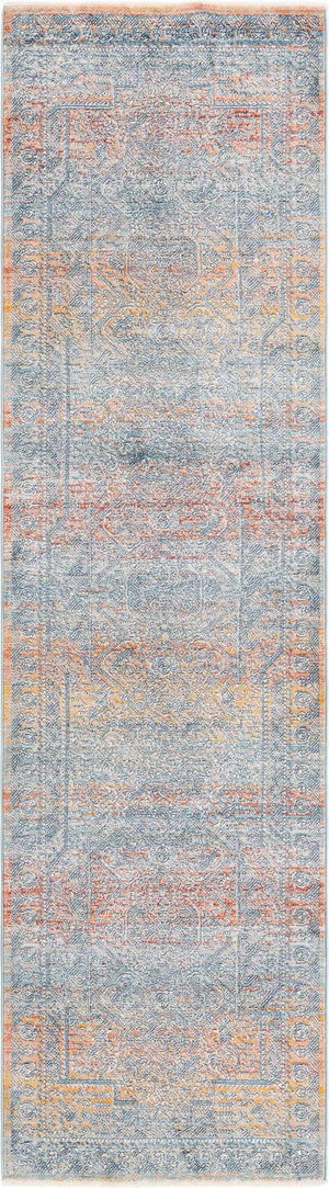 Multicolor 2' 7 x 10' 2 Newport Runner Area Rug 100% Polypropylene Traditional Distressed Classic Contemporary Carpet for Home Decor for Sale at Rug Engine