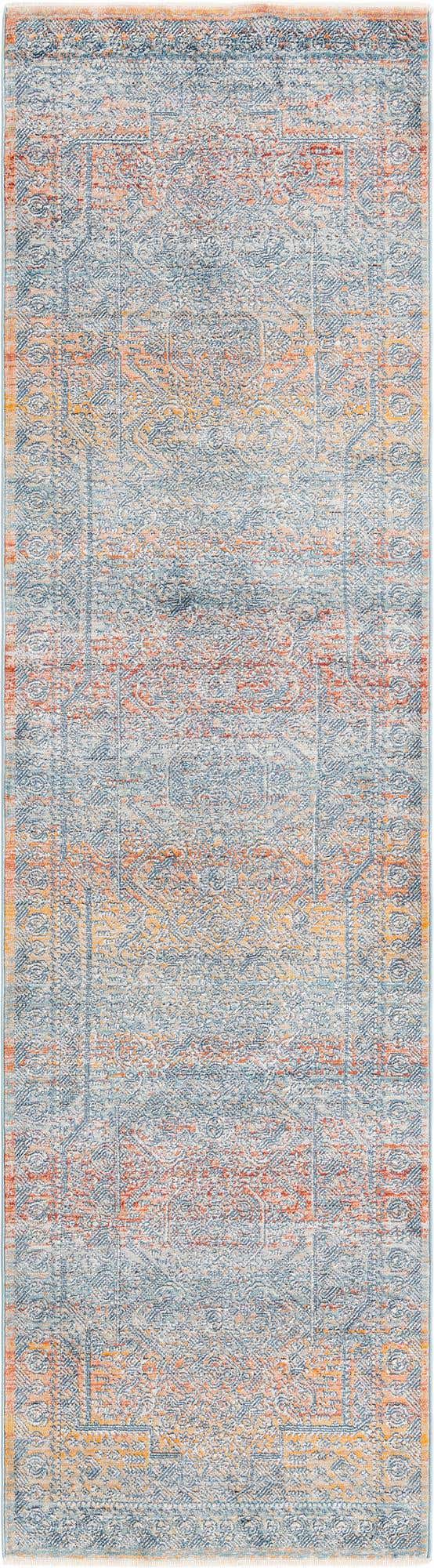 Multicolor 2' 7 x 10' 2 Newport Runner Area Rug 100% Polypropylene Traditional Distressed Classic Contemporary Carpet for Home Decor for Sale at Rug Engine