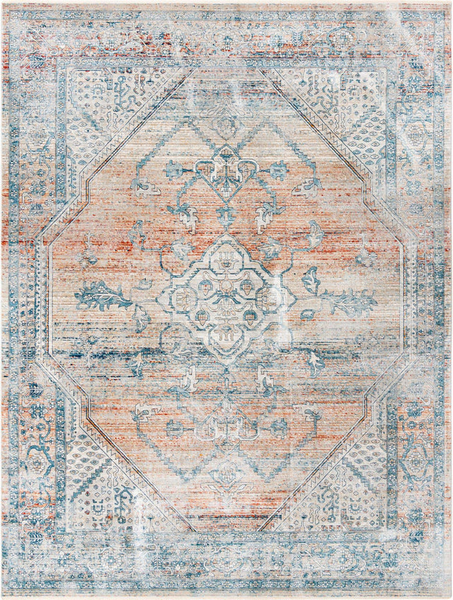 Multicolor 9' x 12' Newport Rectangle Area Rug 100% Polypropylene Traditional Distressed Classic Contemporary Carpet for Home Decor for Sale at Rug Engine