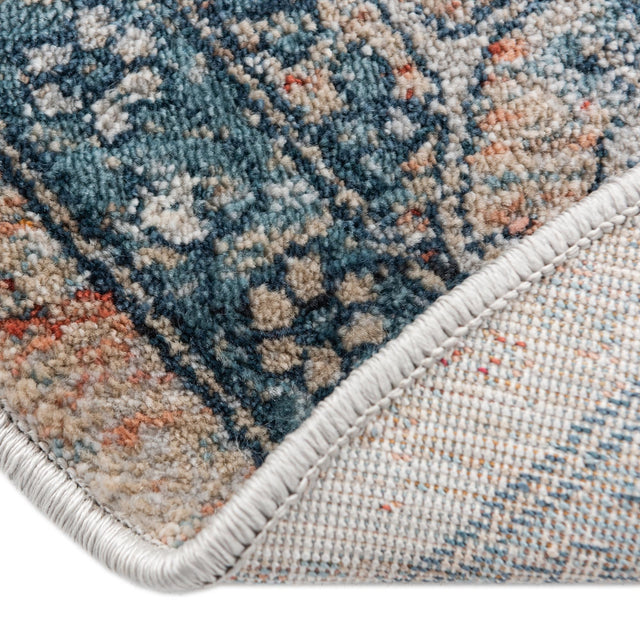 Multicolor 3' 11 x 3' 11 Newport Round Area Rug 100% Polypropylene Traditional Distressed Classic Contemporary Carpet for Home Decor for Sale at Rug Engine