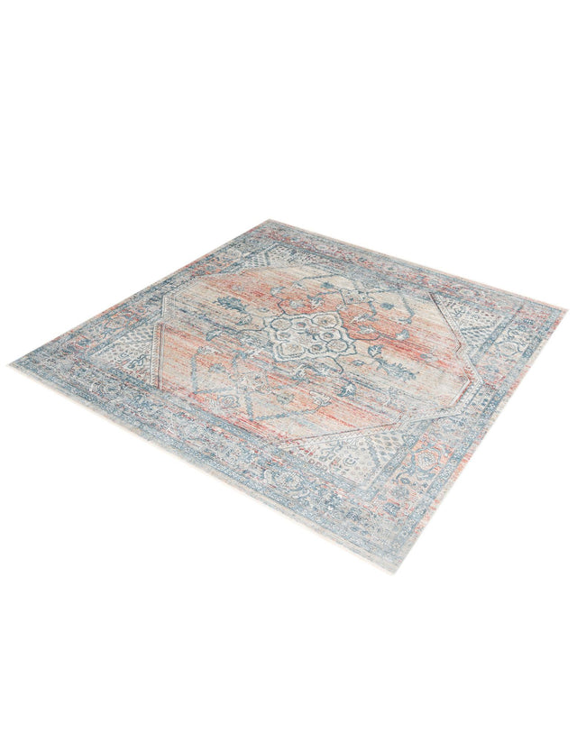 Multicolor 10' 2 x 10' 2 Newport Square Area Rug 100% Polypropylene Traditional Distressed Classic Contemporary Carpet for Home Decor for Sale at Rug Engine