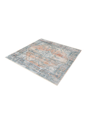 Multicolor 8' x 8' Newport Square Area Rug 100% Polypropylene Traditional Distressed Classic Contemporary Carpet for Home Decor for Sale at Rug Engine