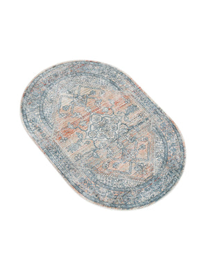 Multicolor 4' x 5' 11 Newport Oval Area Rug 100% Polypropylene Traditional Distressed Classic Contemporary Carpet for Home Decor for Sale at Rug Engine