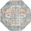 Multicolor 4' x 4' Newport Octagon Area Rug 100% Polypropylene Traditional Distressed Classic Contemporary Carpet for Home Decor for Sale at Rug Engine