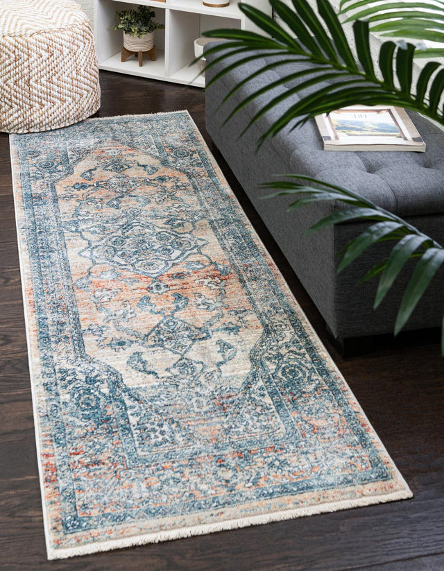 Multicolor 2' x 3' 11 Newport Runner Area Rug 100% Polypropylene Traditional Distressed Classic Contemporary Carpet for Home Decor for Sale at Rug Engine