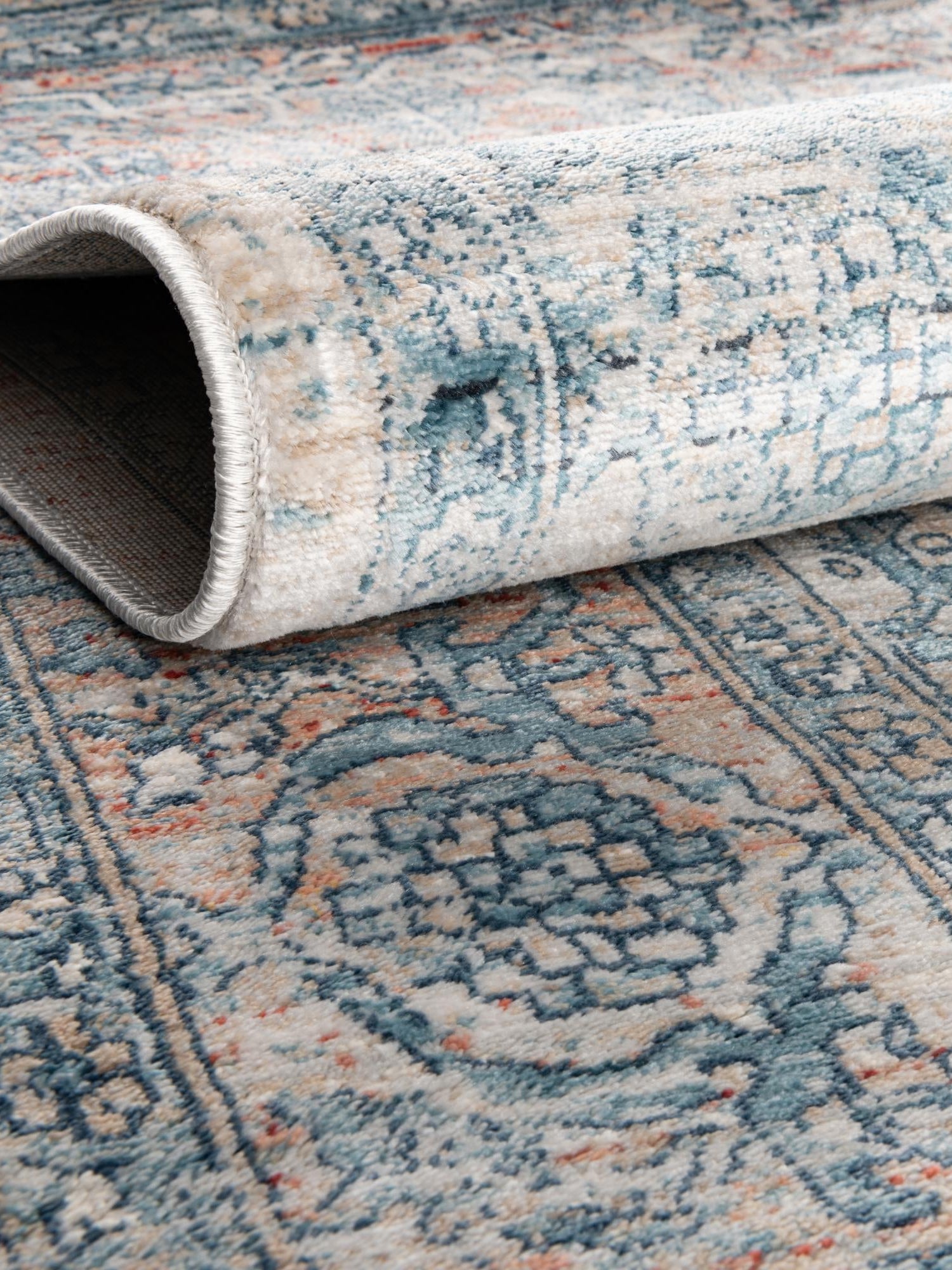 Multicolor 2' 7 x 10' 2 Newport Runner Area Rug 100% Polypropylene Traditional Distressed Classic Contemporary Carpet for Home Decor for Sale at Rug Engine