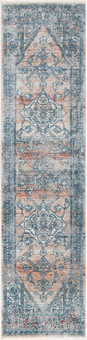 Multicolor 2' x 8' Newport Runner Area Rug 100% Polypropylene Traditional Distressed Classic Contemporary Carpet for Home Decor for Sale at Rug Engine
