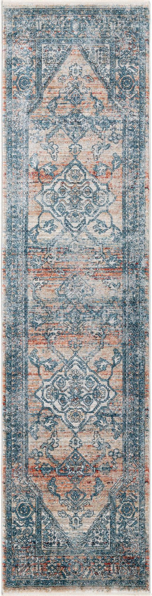 Multicolor 2' x 8' Newport Runner Area Rug 100% Polypropylene Traditional Distressed Classic Contemporary Carpet for Home Decor for Sale at Rug Engine