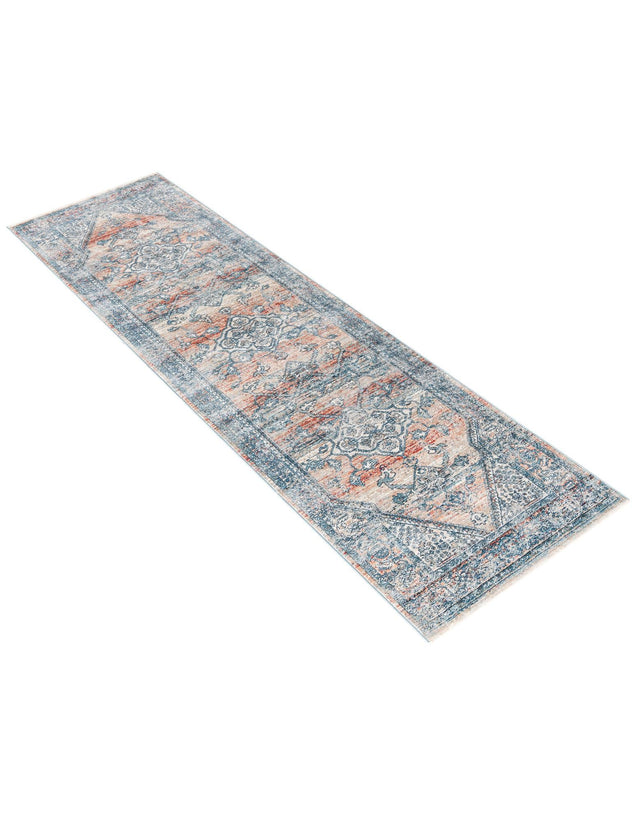 Multicolor 2' 7 x 10' 2 Newport Runner Area Rug 100% Polypropylene Traditional Distressed Classic Contemporary Carpet for Home Decor for Sale at Rug Engine