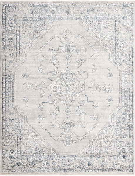 Gray 7' 10 x 10' 2 Newport Rectangle Area Rug 100% Polypropylene Traditional Distressed Classic Contemporary Carpet for Home Decor for Sale at Rug Engine