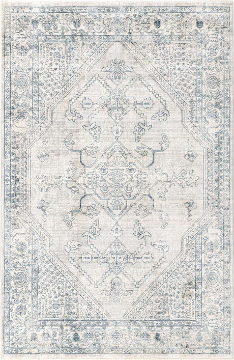 Gray 6' x 9' 2 Newport Rectangle Area Rug 100% Polypropylene Traditional Distressed Classic Contemporary Carpet for Home Decor for Sale at Rug Engine