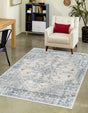 Gray 9' x 12' Newport Rectangle Area Rug 100% Polypropylene Traditional Distressed Classic Contemporary Carpet for Home Decor for Sale at Rug Engine