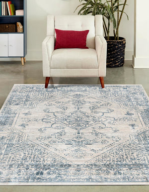 Gray 9' x 12' Newport Rectangle Area Rug 100% Polypropylene Traditional Distressed Classic Contemporary Carpet for Home Decor for Sale at Rug Engine