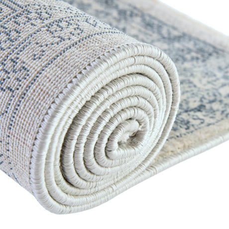 Gray 3' 11 x 3' 11 Newport Round Area Rug 100% Polypropylene Traditional Distressed Classic Contemporary Carpet for Home Decor for Sale at Rug Engine