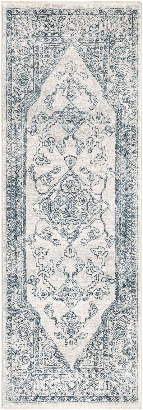 Gray 2' x 5' 11 Newport Runner Area Rug 100% Polypropylene Traditional Distressed Classic Contemporary Carpet for Home Decor for Sale at Rug Engine