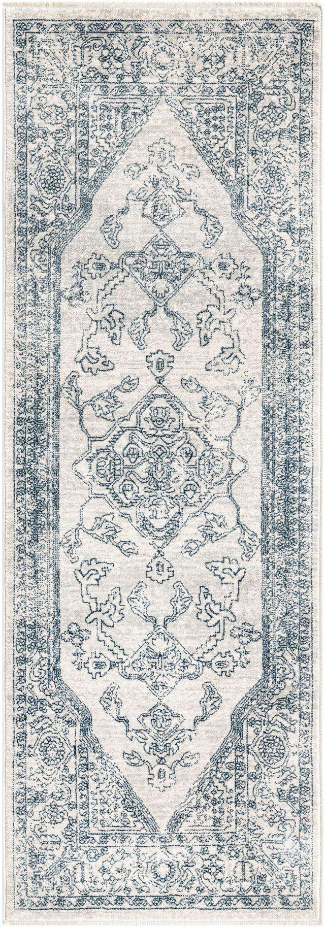Gray 2' x 5' 11 Newport Runner Area Rug 100% Polypropylene Traditional Distressed Classic Contemporary Carpet for Home Decor for Sale at Rug Engine