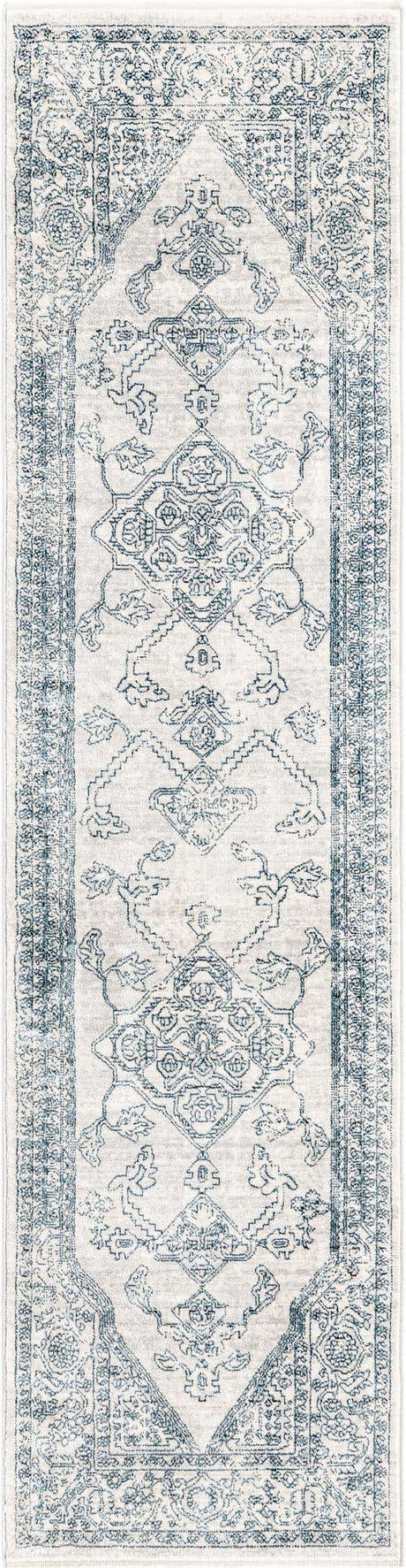 Gray 2' x 8' Newport Runner Area Rug 100% Polypropylene Traditional Distressed Classic Contemporary Carpet for Home Decor for Sale at Rug Engine