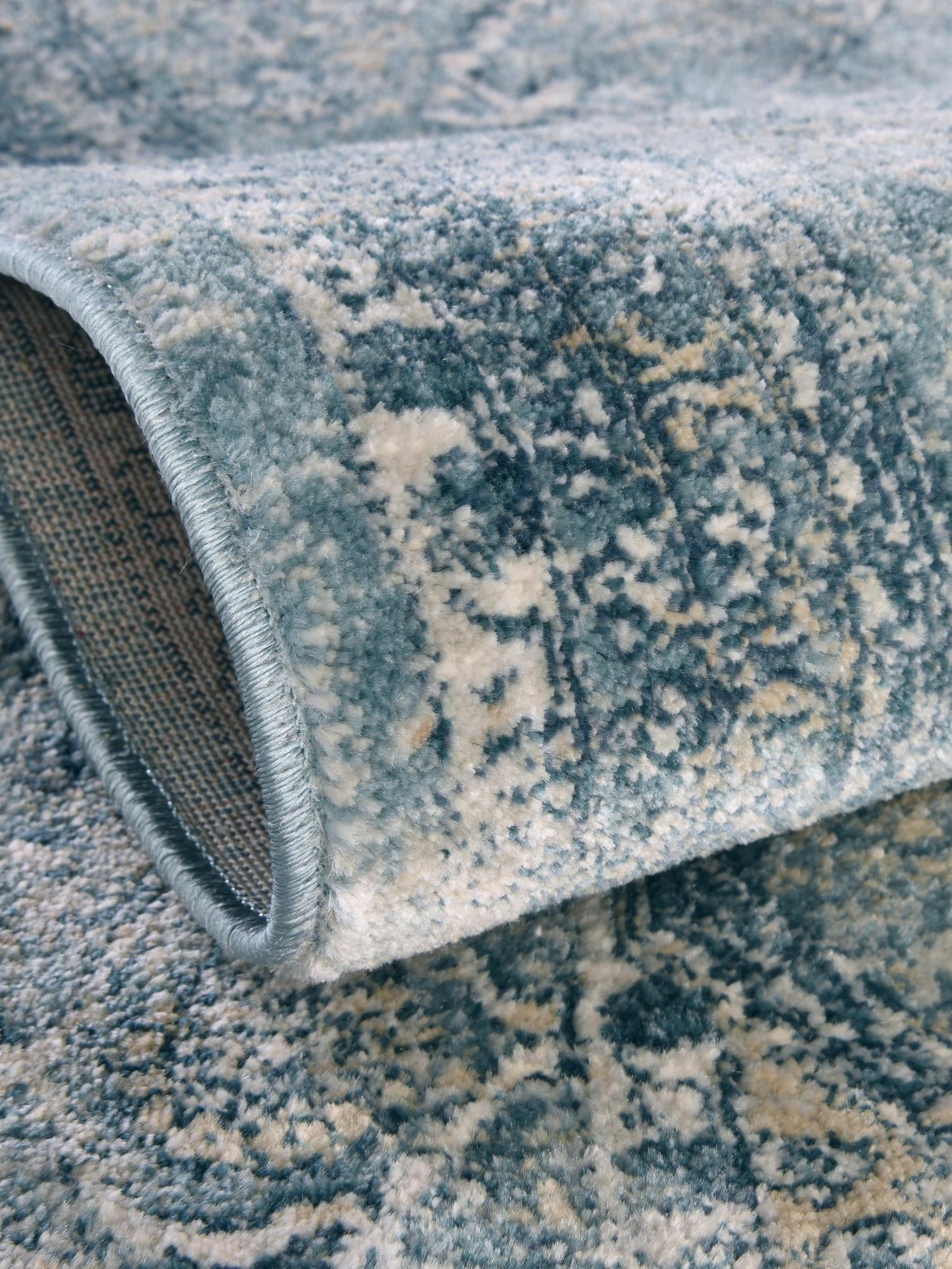 Blue 9' x 12' Newport Rectangle Area Rug 100% Polypropylene Traditional Distressed Classic Contemporary Carpet for Home Decor for Sale at Rug Engine