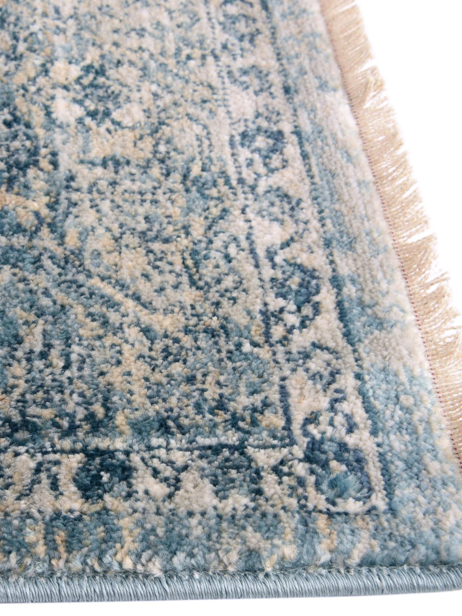 Blue 10' 2 x 10' 2 Newport Square Area Rug 100% Polypropylene Traditional Distressed Classic Contemporary Carpet for Home Decor for Sale at Rug Engine