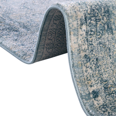 Blue 10' 2 x 10' 2 Newport Square Area Rug 100% Polypropylene Traditional Distressed Classic Contemporary Carpet for Home Decor for Sale at Rug Engine