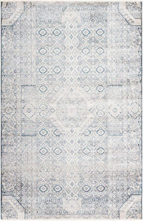 Gray 6' x 9' 2 Newport Rectangle Area Rug 100% Polypropylene Traditional Distressed Classic Contemporary Carpet for Home Decor for Sale at Rug Engine