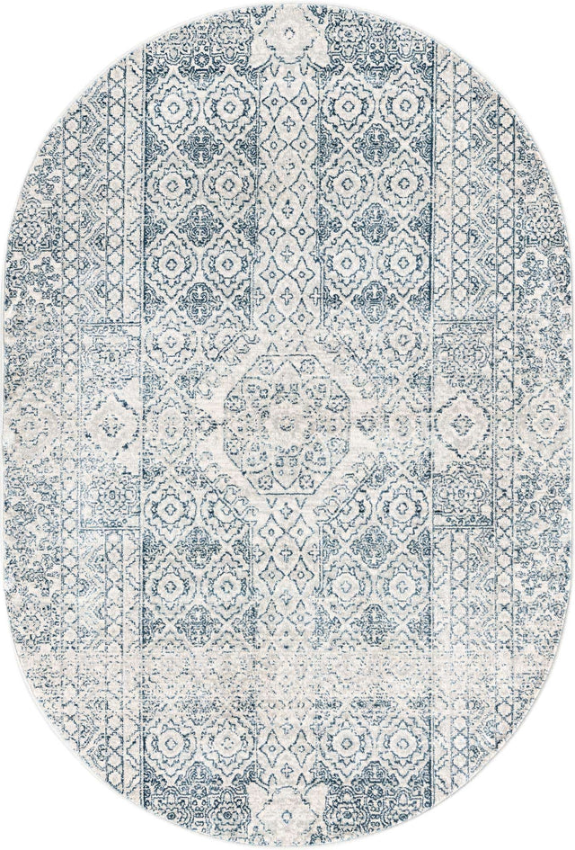 Gray 4' x 5' 11 Newport Oval Area Rug 100% Polypropylene Traditional Distressed Classic Contemporary Carpet for Home Decor for Sale at Rug Engine