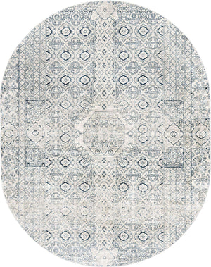Gray 7' 10 x 10' 2 Newport Oval Area Rug 100% Polypropylene Traditional Distressed Classic Contemporary Carpet for Home Decor for Sale at Rug Engine