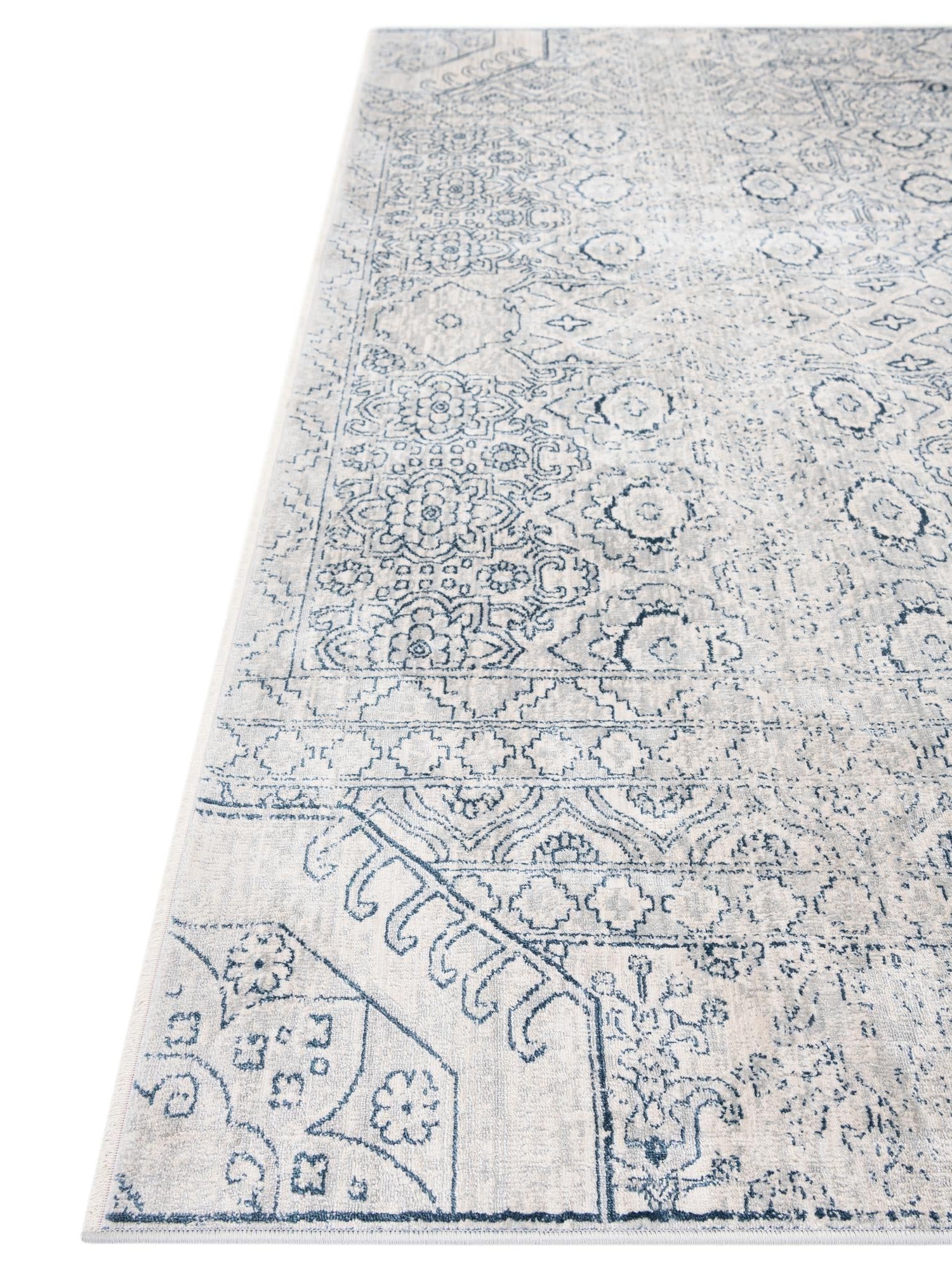 Gray 2' x 8' Newport Runner Area Rug 100% Polypropylene Traditional Distressed Classic Contemporary Carpet for Home Decor for Sale at Rug Engine