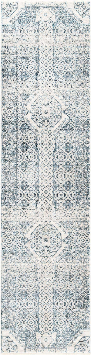 Gray 2' x 8' Newport Runner Area Rug 100% Polypropylene Traditional Distressed Classic Contemporary Carpet for Home Decor for Sale at Rug Engine