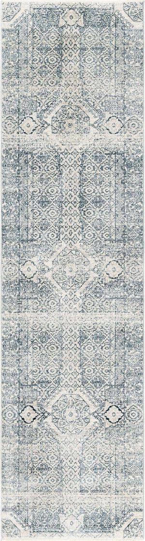 Gray 2' 7 x 10' 2 Newport Runner Area Rug 100% Polypropylene Traditional Distressed Classic Contemporary Carpet for Home Decor for Sale at Rug Engine