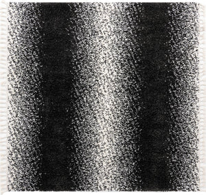 Black and White 7' 10 x 7' 10 Hygge Shag Square Area Rug Thick Soft Touch Fluffy & Plush Shaggy Pile 100% Polypropylene With Jute Backing Modern Carpet for Sale at Rug Engine