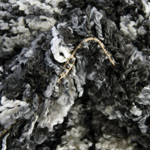Black and White 5' 3 x 8' Hygge Shag Rectangle Area Rug Thick Soft Touch Fluffy & Plush Shaggy Pile 100% Polypropylene With Jute Backing Modern Carpet for Sale at Rug Engine