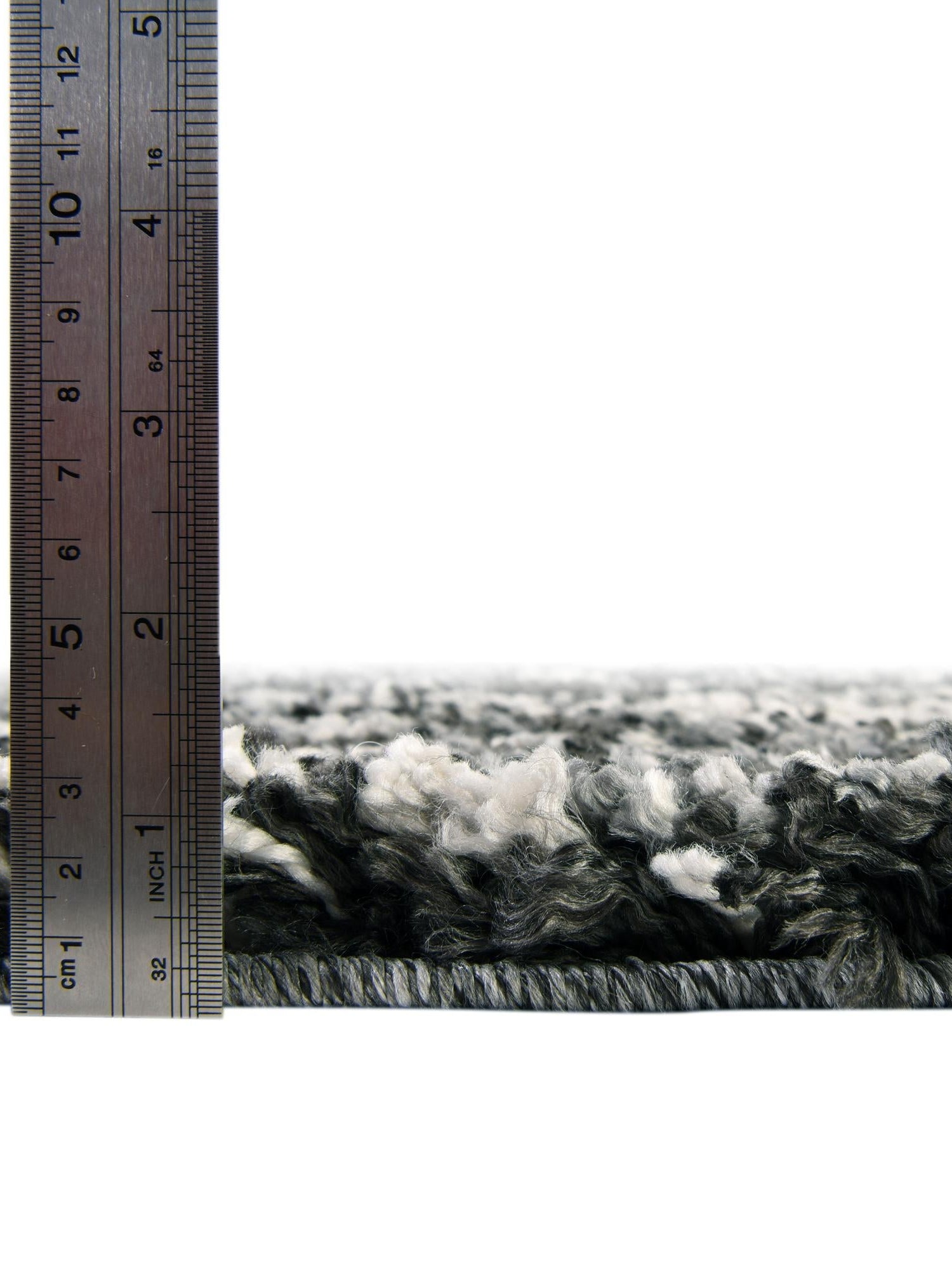 Black and White 3' 3 x 3' 3 Hygge Shag Round Area Rug Thick Soft Touch Fluffy & Plush Shaggy Pile 100% Polypropylene With Jute Backing Modern Carpet for Sale at Rug Engine