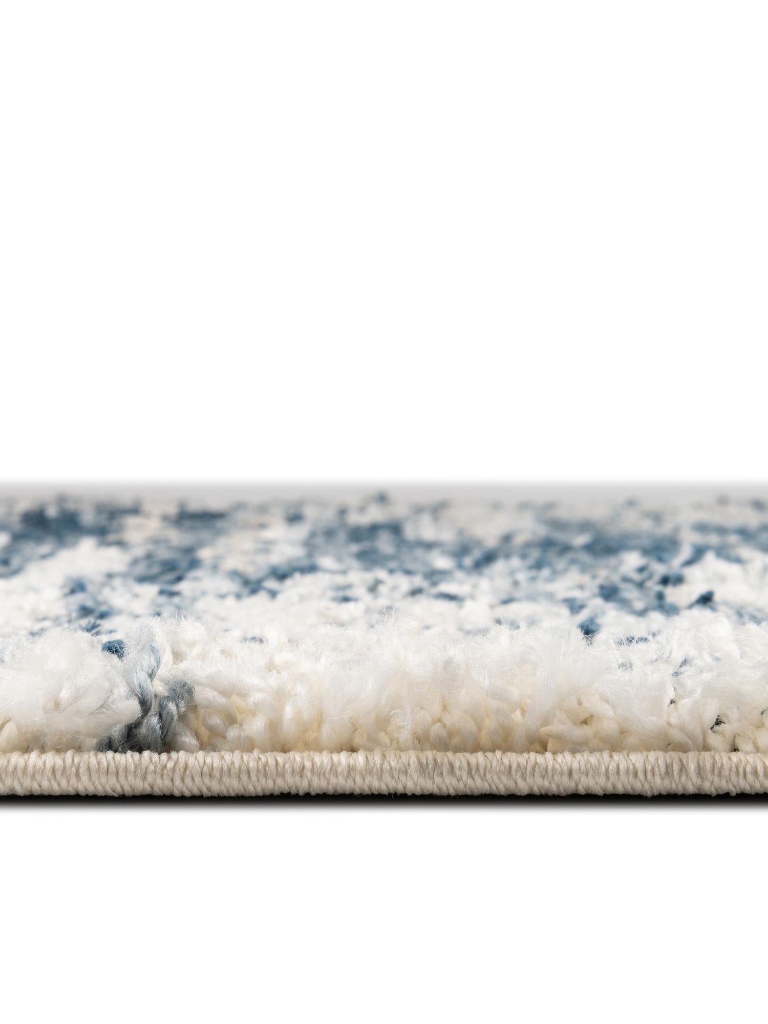 Blue 9' x 12' Serenity Shag Rectangle Area Rug Thick Soft Touch Fluffy & Plush Shaggy Pile Carpet for Living Rooms, Kitchen, Bedrooms, Office, Dorms for Sale at Rug Engine