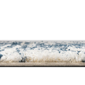 Blue 9' x 12' Serenity Shag Rectangle Area Rug Thick Soft Touch Fluffy & Plush Shaggy Pile