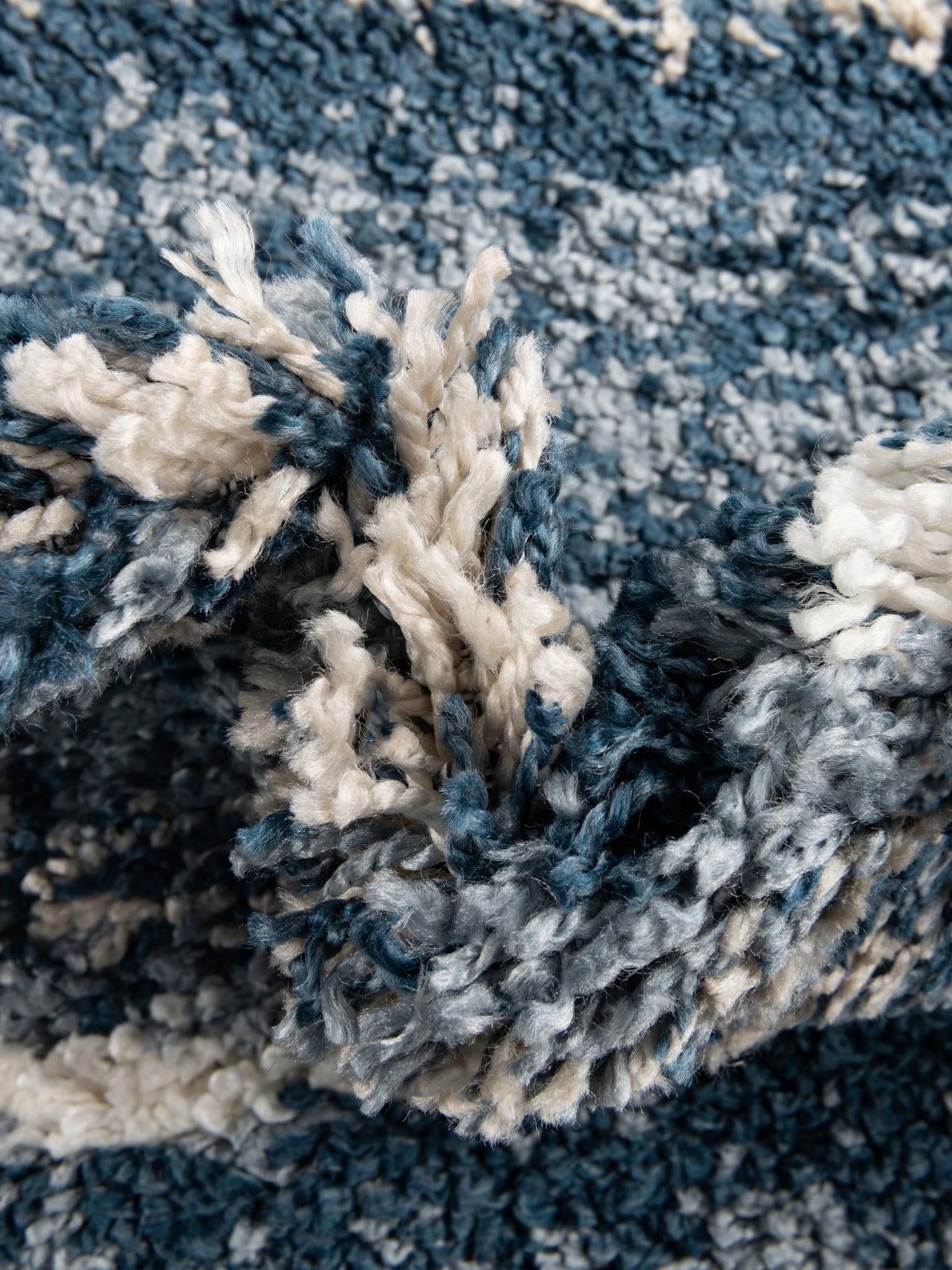 Blue 10' x 14' Serenity Shag Rectangle Area Rug Thick Soft Touch Fluffy & Plush Shaggy Pile Carpet for Living Rooms, Kitchen, Bedrooms, Office, Dorms for Sale at Rug Engine