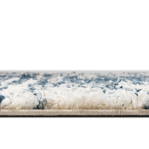 Blue 10' x 10' Serenity Shag Round Area Rug Thick Soft Touch Fluffy & Plush Shaggy Pile