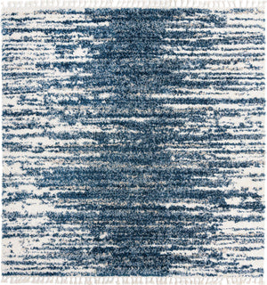 Blue 10' x 10' Serenity Shag Square Area Rug Thick Soft Touch Fluffy & Plush Shaggy Pile Carpet for Living Rooms, Kitchen, Bedrooms, Office, Dorms for Sale at Rug Engine