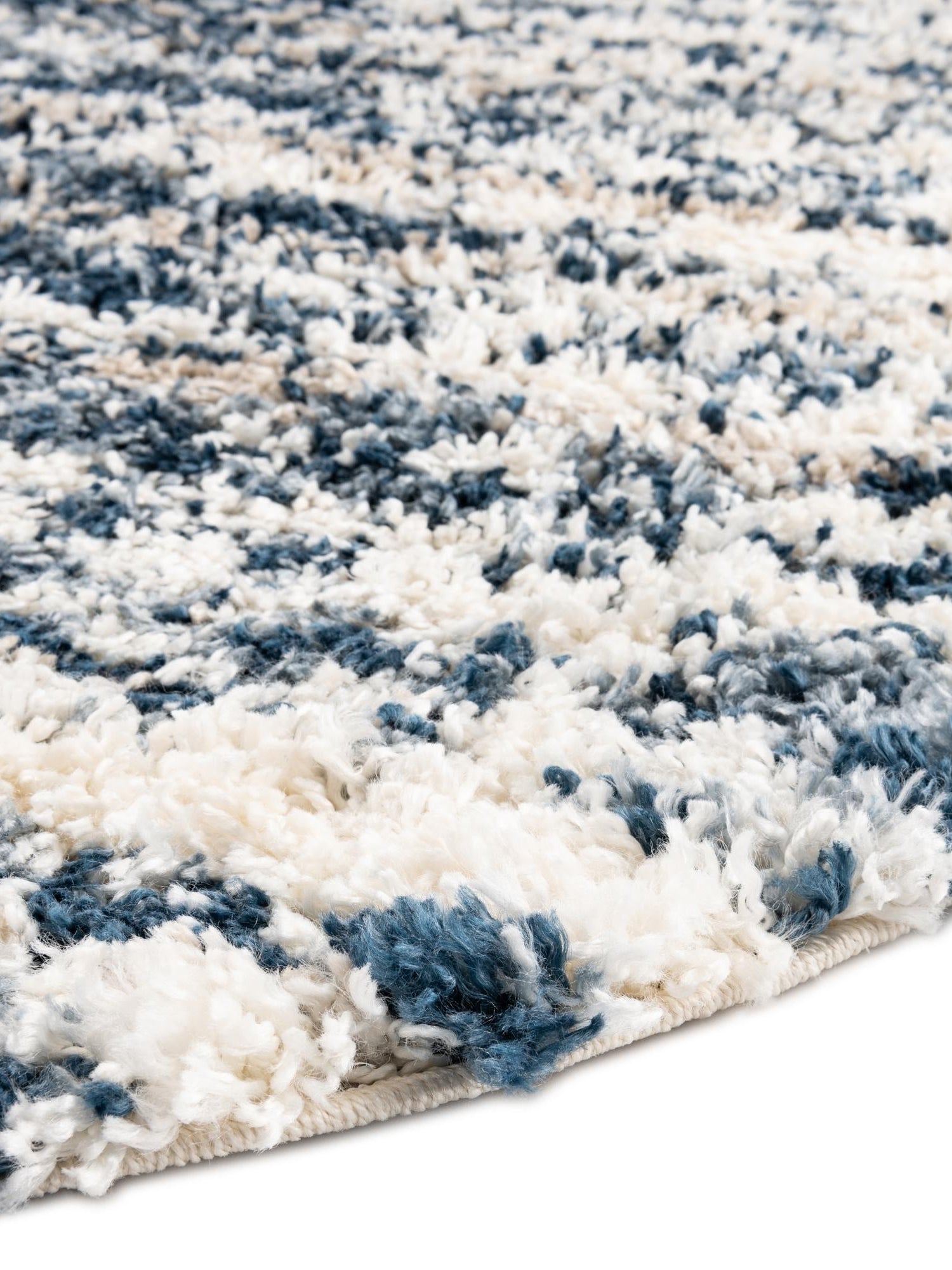 Blue 7' 10 x 10' Serenity Shag Oval Area Rug Thick Soft Touch Fluffy & Plush Shaggy Pile Carpet for Living Rooms, Kitchen, Bedrooms, Office, Dorms for Sale at Rug Engine
