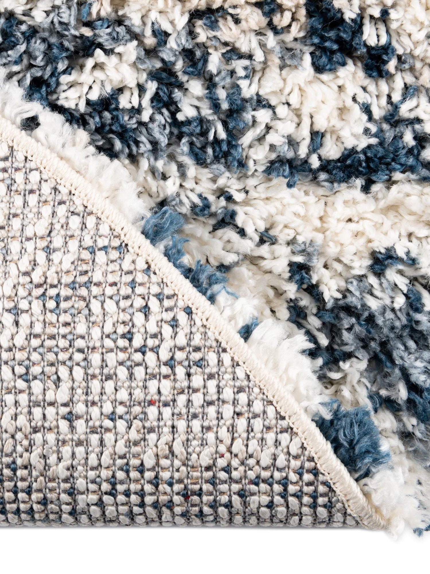Blue 7' 10 x 10' Serenity Shag Oval Area Rug Thick Soft Touch Fluffy & Plush Shaggy Pile Carpet for Living Rooms, Kitchen, Bedrooms, Office, Dorms for Sale at Rug Engine